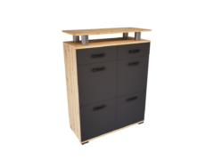 Renova Komód (Artisan-Antracit) modern