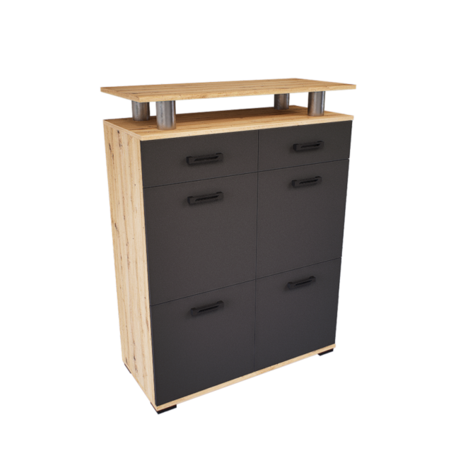 Renova Komód (Artisan-Antracit) modern