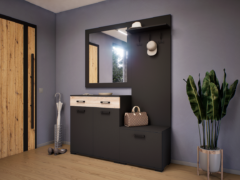 Venturo Előszoba Garnitúra (Antracit-Sonoma) modern