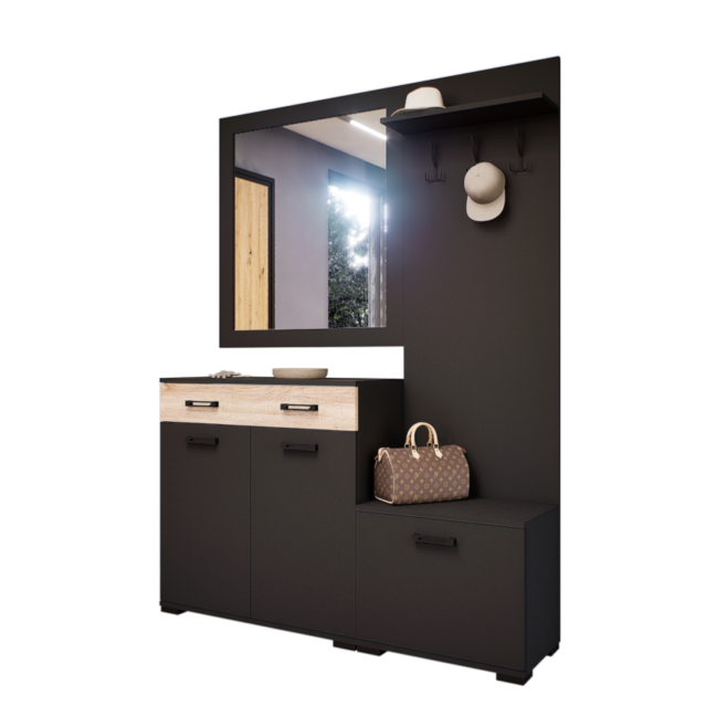 Venturo Előszoba Garnitúra (Antracit-Sonoma) modern