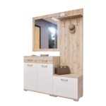 Venturo Előszoba Garnitúra (Fehér Tölgy-Fehér) modern