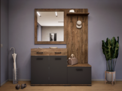 Venturo Előszoba Garnitúra (Bolzánó-Antracit) modern
