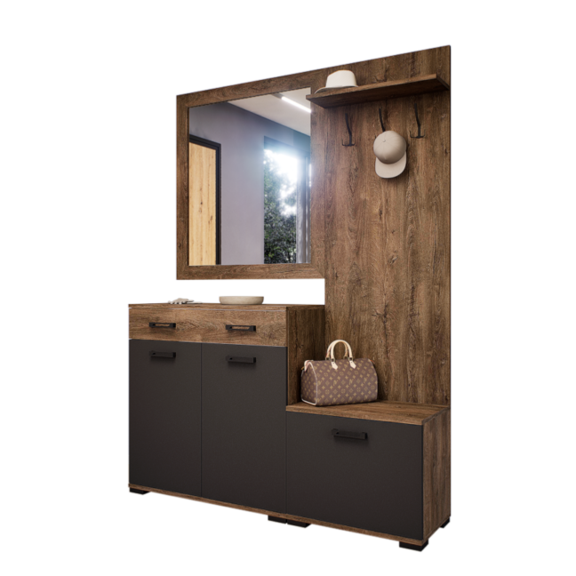 Venturo Előszoba Garnitúra (Bolzánó-Antracit) modern