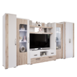 Arkan szekrénysor (Fehér-Fehér Tölgy) modern