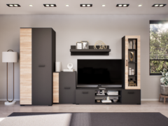 Ventura szekrénysor (Antracit-Sonoma) modern