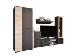 Ventura szekrénysor (Antracit-Sonoma) modern