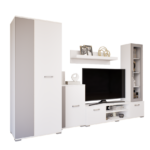 Ventura szekrénysor (Fehér-Láva Szürke) modern