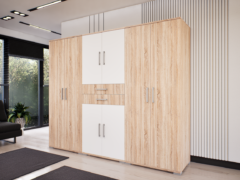 Palazio Gardrób 240 (Sonoma-Fehér) modern