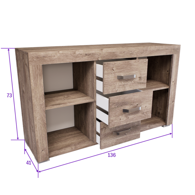 Luxara III. Komód (Gotland) modern