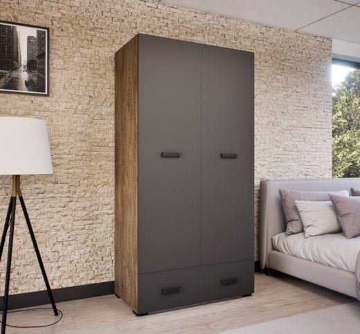 Tessara Gardrób (Antracit) modern