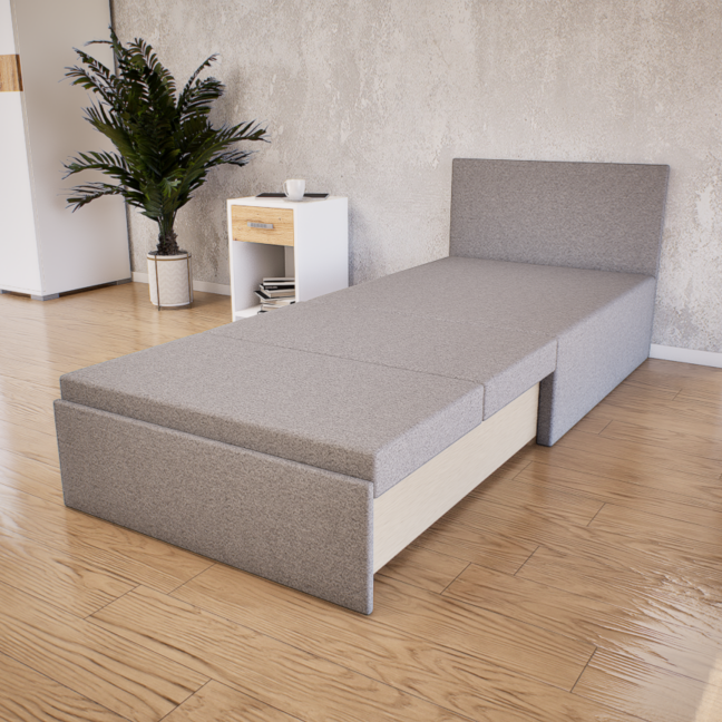 Noviro fotelágy (Világosszürke) modern