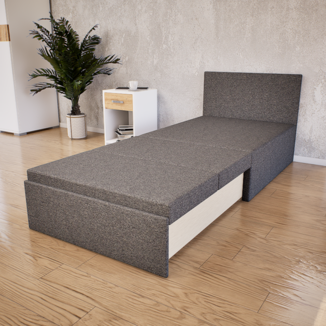 Noviro fotelágy (Sötétszürke) modern