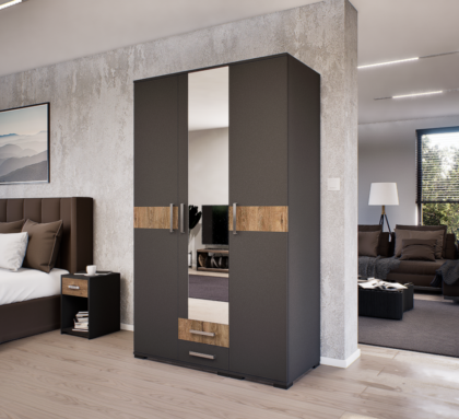 Celesta Gardrób 120 (Antracit-Bolzánó) modern