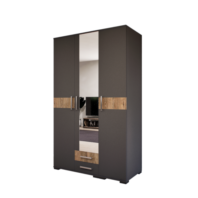 Celesta Gardrób 120 (Antracit-Bolzánó) modern