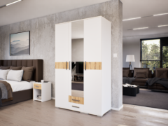 Celesta Gardrób 120 (Fehér-Artisan) modern