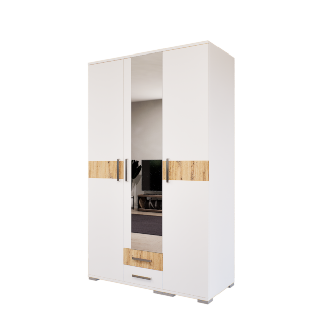 Celesta Gardrób 120 (Fehér-Artisan) modern