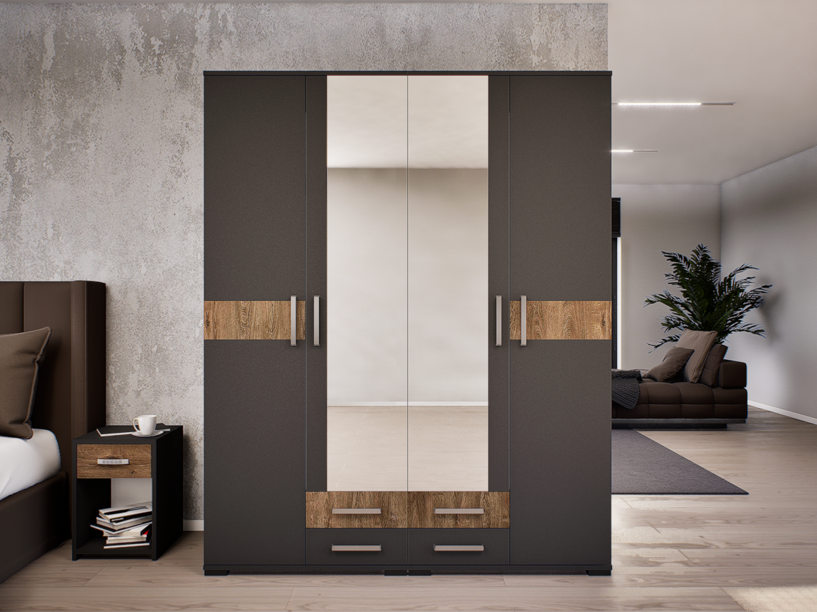 Celesta Gardrób 160 (Antracit-Bolzánó) modern