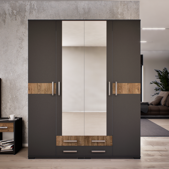 Celesta Gardrób 160 (Antracit-Bolzánó) modern
