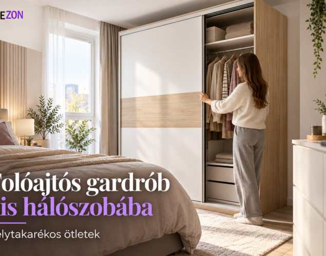 Tolóajtós gardrób kis hálószobába: 7 praktikus megoldás
