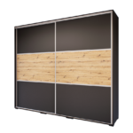 Luminera Tolóajtós Gardrób (Antracit-Artisan) modern