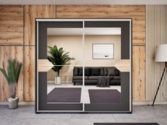 Obsidio Tolóajtós Gardrób (Antracit-Sonoma) modern
