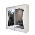 Morvella Tolóajtós Gardrób (Hófehér kőris) modern