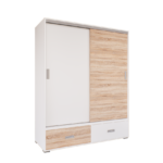 Ferano Tolóajtós Gardrób (Fehér-Sonoma) modern