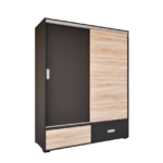 Ferano Tolóajtós Gardrób (Antracit-Sonoma) modern