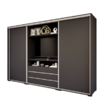 Portana Tolóajtós Gardrób (Antracit) modern