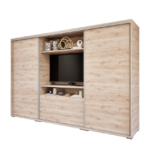 Portana Tolóajtós Gardrób (Fehér Tölgy) modern