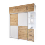 Verista Tolóajtós Gardrób (Fehér-Artisan) modern