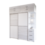 Verista Tolóajtós Gardrób (Fehér-Hófehér kőris) modern
