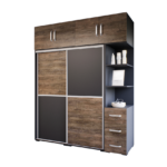 Verista Tolóajtós Gardrób (Antracit-Bolzánó) modern