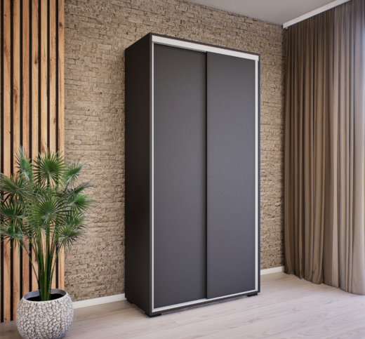 Nevora Tolóajtós Gardrób (Antracit) modern