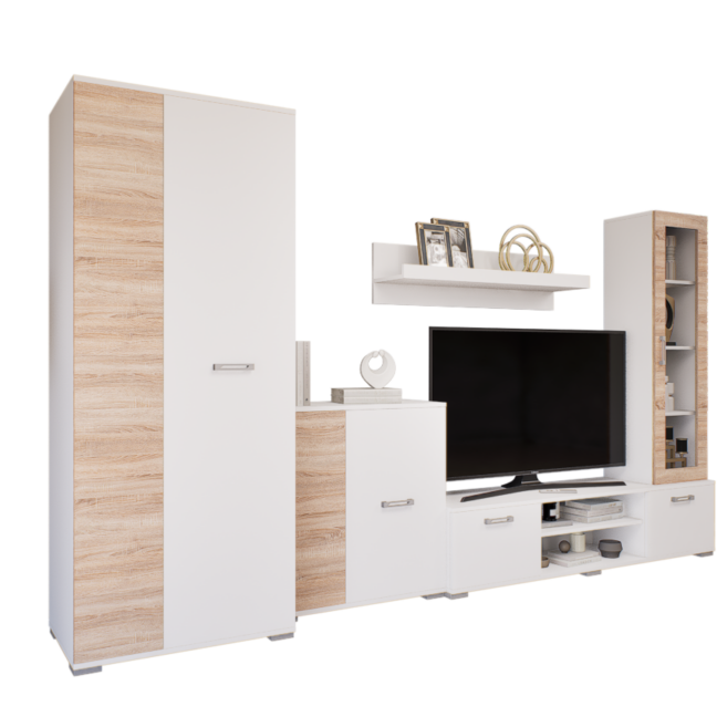 Ventura szekrénysor (Fehér-Sonoma) modern