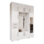 Introva Előszobafal (Hófehér kőris-Fehér) modern