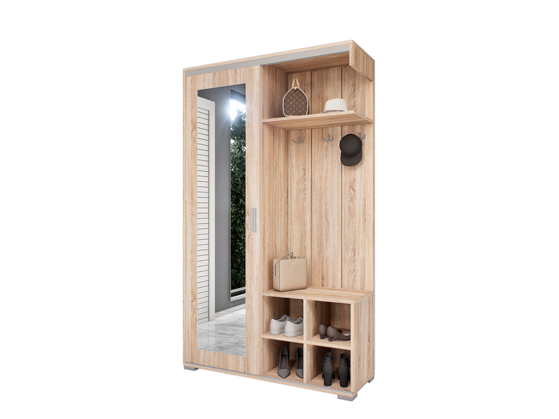Vespera Tolóajtós Előszoba Garnitúra (Sonoma) modern