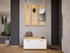 Lustra Előszoba Garnitúra (Artisan-Fehér) modern