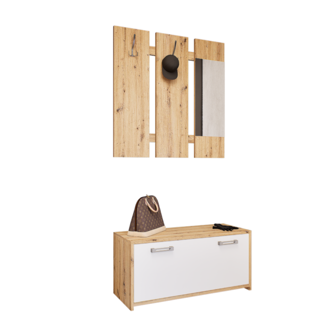 Lustra Előszoba Garnitúra (Artisan-Fehér) modern