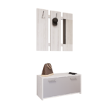 Lustra Előszoba Garnitúra (Hófehér kőris-Láva szürke) modern