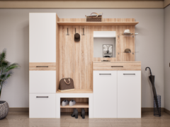 Modula Előszoba Garnitúra (Sonoma-Fehér) modern
