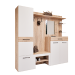 Modula Előszoba Garnitúra (Sonoma-Fehér) modern